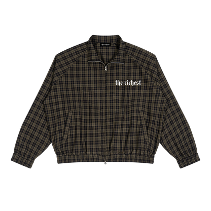Plaid Richest Track Jacket