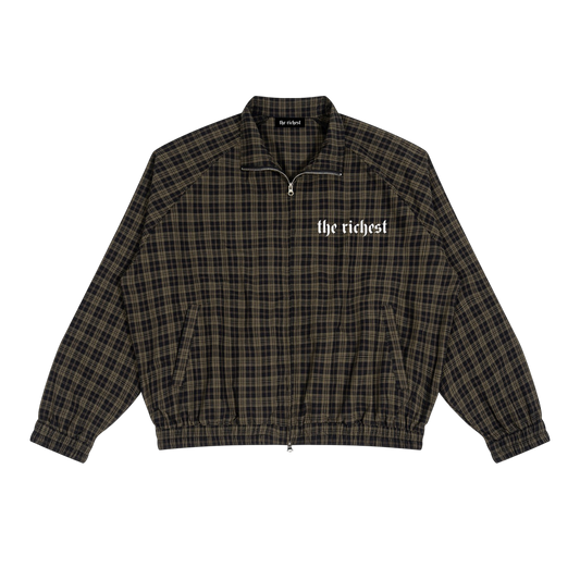 Plaid Richest Track Jacket