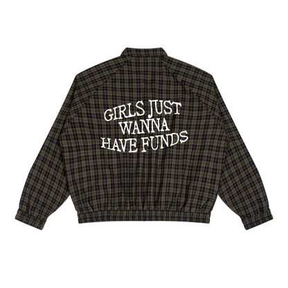 Plaid Richest Track Jacket